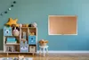 A child's room with toys and a corkboard. Náhľad obrázku produktu