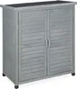 relaxdays Grauer Gartenschrank 3 Fächer Produktbild-Vorschau 10