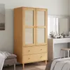 vidaXL Šatní skříň SENJA ratanový vzhled hnědá 90x55x175cm Náhled obrázku produktu 2