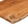 Table d'appoint 60x40x2,5 cm bois massif acacia bord Voir les images du produit 7