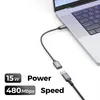 deleyCON USB C auf USB Adapter 2.0 OTG Typ-C Stecker auf A Produktbild-Vorschau 3