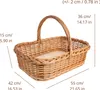 Creative Home Proutěný podnos Proutěný podnos s rukojetí Náhled obrázku produktu 3