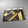 Bild auf Leinwand - Leinwandbild - 3 Teile - Golden Schwarz Produktbild-Vorschau 2