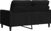 vidaXL 2-osobowa sofa czarna 120 cm aksamitna Podgląd zdjęcia produktu 6