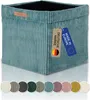 ikea kallax regal box organizer aufbewahrungsbox 30x30x30 faltbox eisblau türkis blau Anteprima dell’immagine prodotto