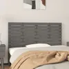 Wand-Kopfteil Grau 141x3x63 cm Massivholz Kiefer Produktbild-Vorschau 2