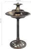 vidaXL Bain d'oiseaux avec fontaine Bronzes 50×91 cm Voir les images du produit 7