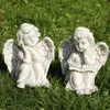 2er-Set kleine Deko Engelfiguren, Grabengel, Engelpaar je Produktbild-Vorschau 2