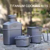 Lixada Titanium Water Bottle Outdoor Field Mug Set Náhled obrázku produktu 11
