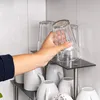 Skleněný regál Bremermann, kuchyňský regál, se skleněnými Náhled obrázku produktu 5