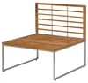 home24 Loungesofa - 3-teilig - Webstoff / Teak Massiv Produktbild-Vorschau 5