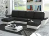 Easy4You Fly Schwarz/Weiß Ecksofa U-Form 332 x 72 x 140 cm Produktbild-Vorschau 1