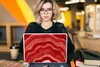 MuchoWow® Laptop Aufkleber Sticker Cover Achat - Rot - Produktbild-Vorschau 5