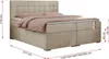 Boxspringbett, Doppelbett, Polsterbett mit Kopfstütze, Produktbild-Vorschau 6