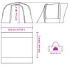 vidaXL Tenda per auto grigio e arancione impermeabile Anteprima dell’immagine prodotto 8