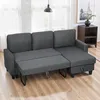 HOMCOM Ecksofa mit Schlaffunktion L-Form 3-Sitzer Sofa und Produktbild-Vorschau 2