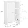 SoBuy BZR156-W Wäscheschrank Badkommode Badschrank mit Produktbild-Vorschau 7