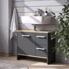 Waschbeckenunterschrank Vicco Karli Anthrazit 70.2 x 57 cm Produktbild-Vorschau 3