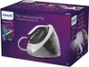 The image shows the packaging of a Philips PerfectCare steam generator iron. Voir les images du produit