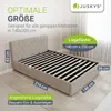 Juskys Polsterbett Nizza 140x200 cm mit Matratze - Produktbild-Vorschau 4