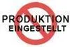 A red prohibition sign with German text indicating production has stopped. Produktbild-Vorschau