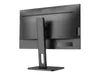 The back view of a black AOC monitor on a white background. Produktbild-Vorschau