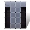 vidaXL Armoire modulaire avec 14 compartiments noir/blanc Voir les images du produit 11