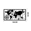 Wallity, World Map Medium Metal Wall Decor, Wanddeko, Produktbild-Vorschau 5