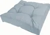 A light blue tufted seat cushion on a white background. Produktbild-Vorschau