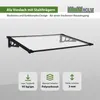 Vordach Alu II 145 x 90 cm schwarz Haustürdach Haustür Produktbild-Vorschau 2