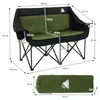 ECD Germany Campingstuhl faltbar für 2 Personen Khaki Produktbild-Vorschau 6