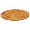 vidaXL Piano del tavolo Ø60x2 cm rotondo in legno massiccio Anteprima dell’immagine prodotto 3