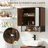HOMCOM Armoire murale salle de bain avec miroir, 56 x 65 Voir les images du produit 3