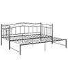 vidaXL Ausziehsofa Bettgestell Schwarz Metall 90x200 cm Produktbild-Vorschau 1