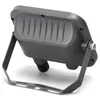 The back view of a gray floodlight with a mounting bracket. Produktbild-Vorschau
