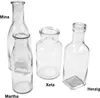Flasche ca 180ml H15,5cm Ø4,8cm eckig klar Glas Vase Produktbild-Vorschau 2
