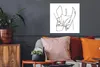 MuchoWow® Poster Abstrakte Strichzeichnung des Rückens Produktbild-Vorschau 2