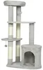 PawHut Kraboom 114 cm, katten toren met hol, sisalstangen Productafbeelding-voorbeeld 1