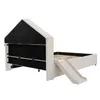 Flieks kinderbed 140x200 cm met glijbaan en leuning, bed Productafbeelding-voorbeeld 10
