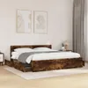 vidaXL Rám postele s čelem z kouřového dubu 180x200 cm Náhled obrázku produktu 2