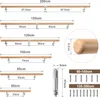 Aopunly bukové zábradlí 150 cm s úhlovou konzolou sada Náhled obrázku produktu 2