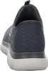 The back view of a gray Skechers sneaker. Náhľad obrázku produktu