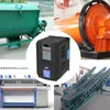 A collage of industrial machinery and equipment, including a VFD, a mixer, a ball mill, a textile machine, and conveyor belts. Anteprima dell’immagine prodotto