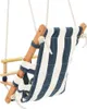 vidaXL Balançoire bébé avec ceinture de sécurité coton bois Voir les images du produit 12