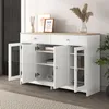MODFU Kommoden Sideboard mit gehärteten Glastüren und Produktbild-Vorschau 4