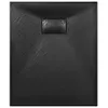 vidaXL Duschwanne SMC Schwarz 90×70 cm Produktbild-Vorschau 4