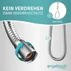 A comparison of a shower hose with anti-twist protection versus a standard shower hose. Podgląd zdjęcia produktu