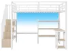 Merax Etagenbett 140x200cm, Hochbett Mit Schreibtisch, Produktbild-Vorschau 7
