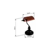 Stolní lampa Globo 2491C ANTIQUE E27 60 W černá/matná/sklo Náhled obrázku produktu 3