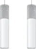 Hängeleuchte BORGIO 2 weiß 2xGU10 10W Stahl/Beton 90x6x30cm Produktbild-Vorschau 1